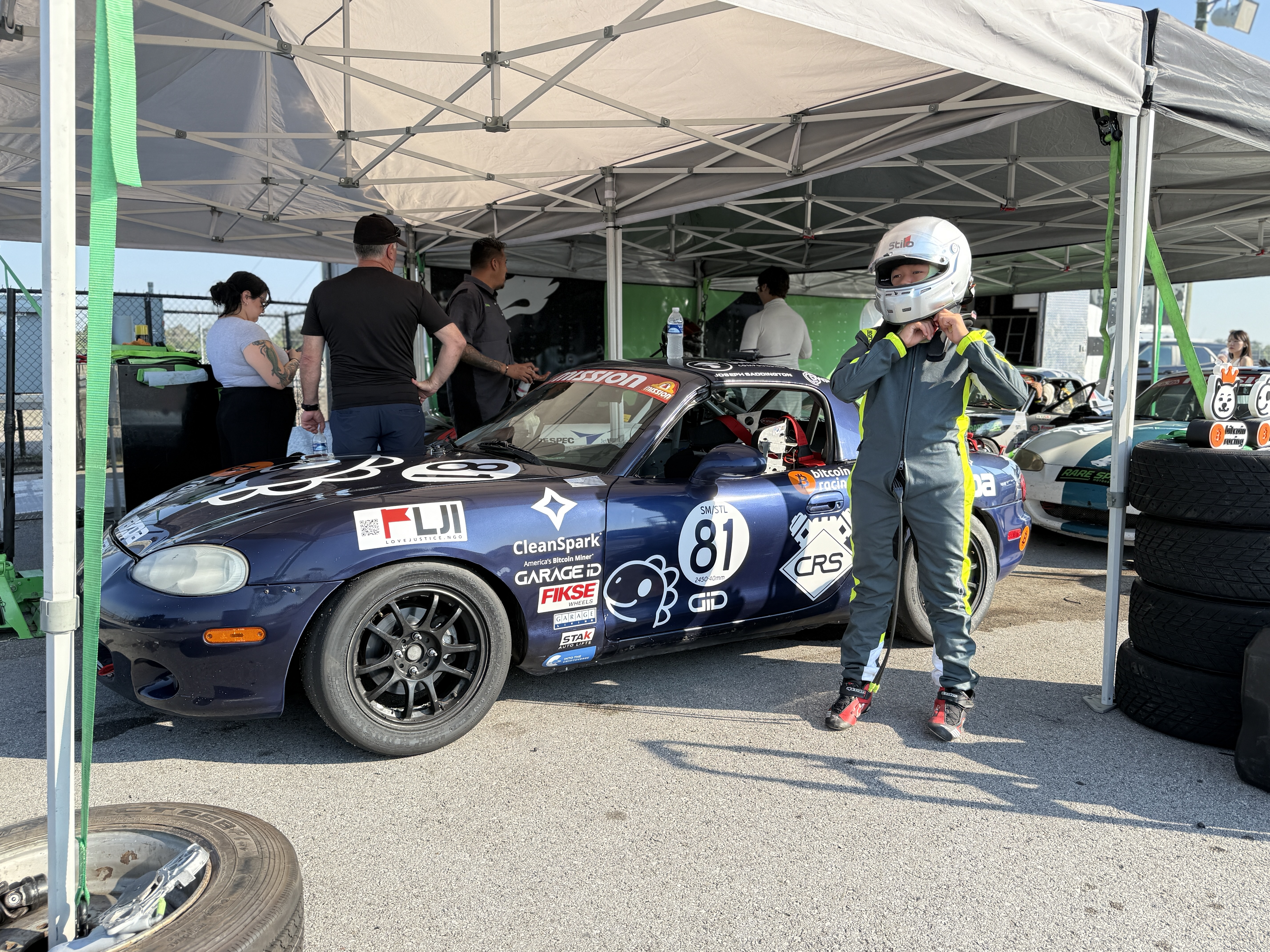 Joseph Saddington pro spec miata driver — racing portrait